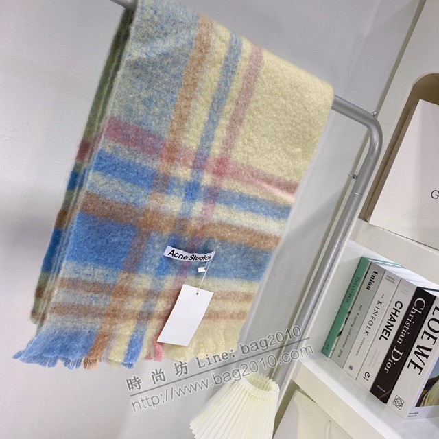 Acne Studios專櫃新款同步ACNE彩虹格圍巾  mmj1277